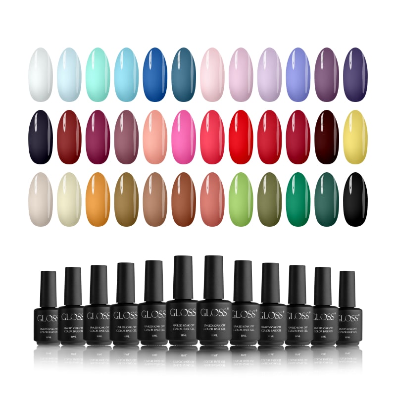 GLOSS Color base gel set, 36 pcs